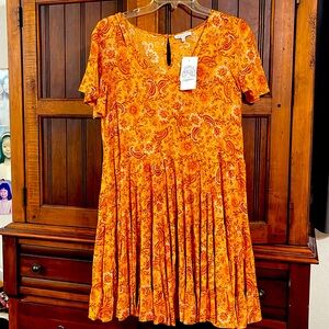Brand new women’s dress.   Paisley tiered sundress.
